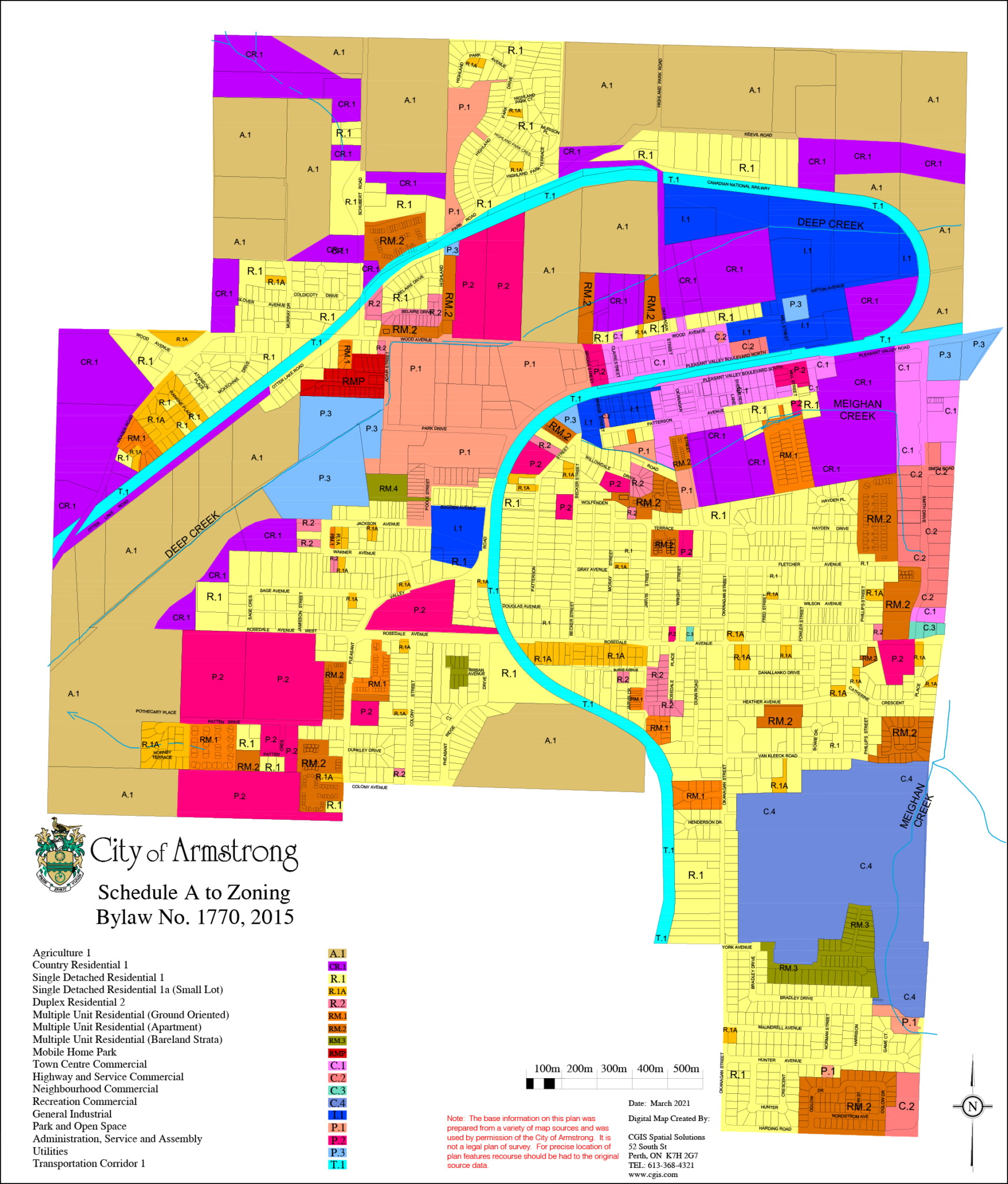 Maps City of Armstrong