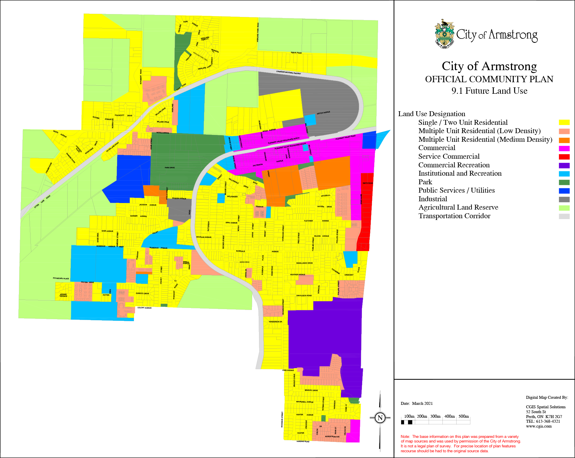 Maps City of Armstrong