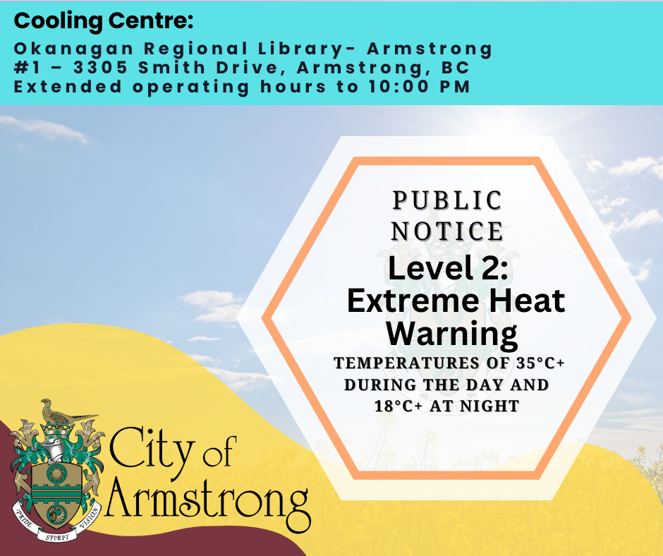 LEVEL 2 EXTREME HEAT EMERGENCY - City of Armstrong